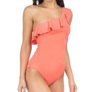 la blanca ruffle one piece